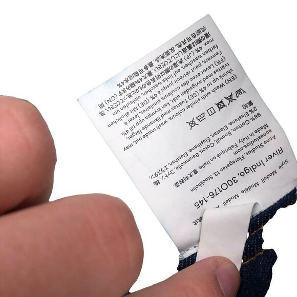 Acne Studios Jeans Size 28 River Indigo Blue - Picture 6 of 11